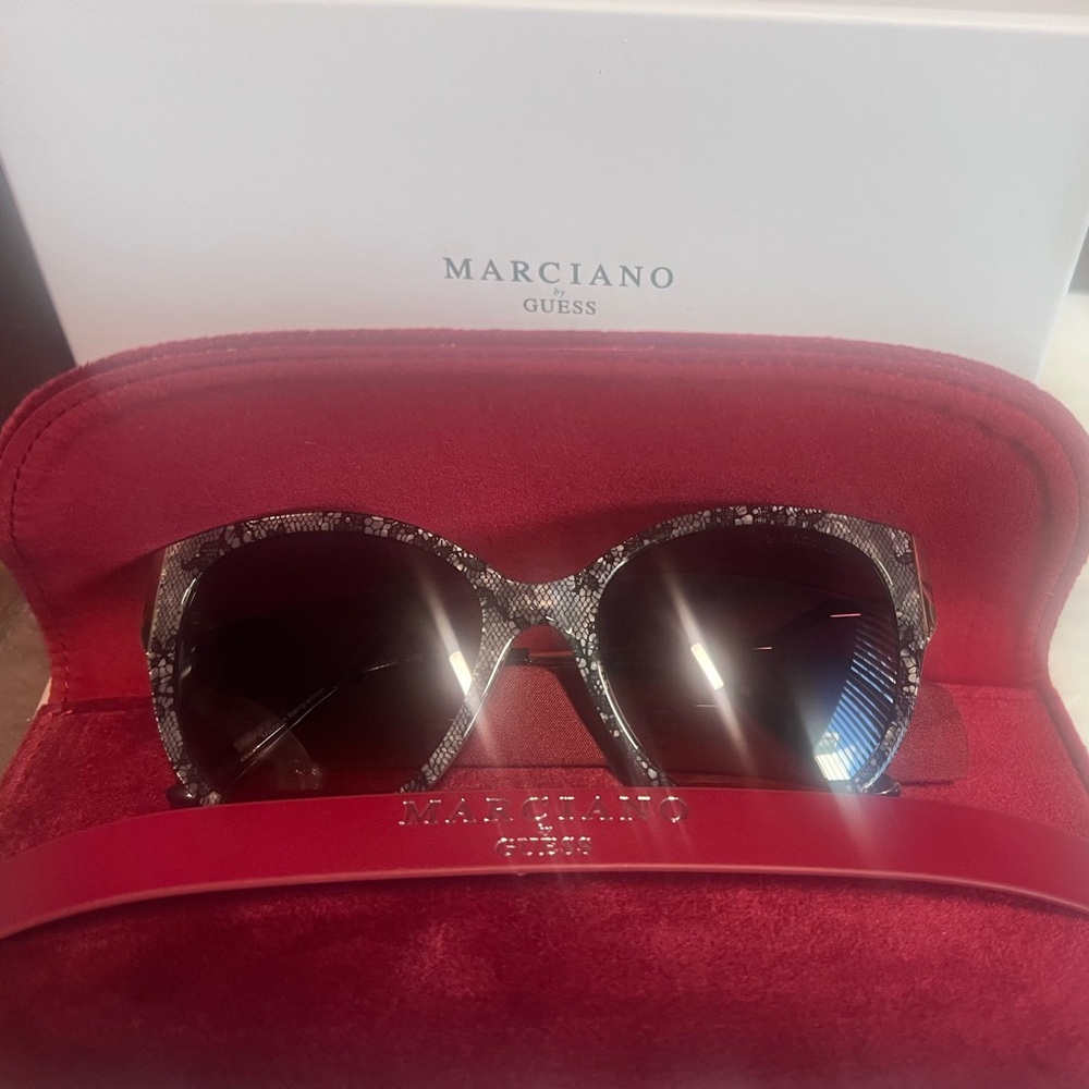 Marciano Women's Snakeskin Pattern Sunglasses